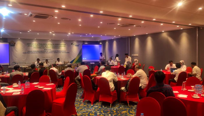 BPJS Ketenagakerjaan Kendari Sosialisasi Perlindungan untuk Pekerja Jasa Konstruksi