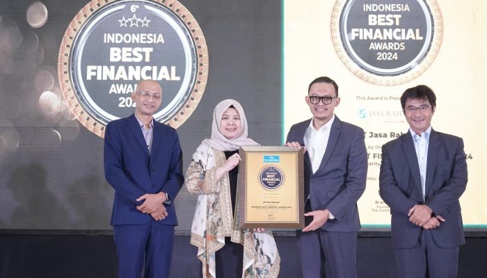 Jasa Raharja Raih Penghargaan Popularitas Merek Terbaik di Indonesia Best Financial Awards 2024