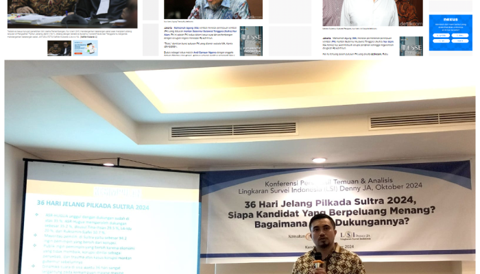 LSI Denny JA: Jejak Korupsi Nur Alam Pengaruhi Pilihan Pemilih di Pilgub Sultra 2024