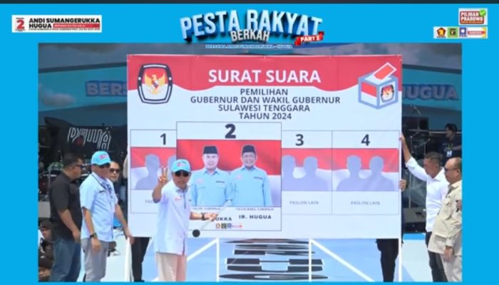 Ribuan Masyarakat Angkat Jari Nomor 2, ASR-Hugua Optimistis Menuju Kemenangan