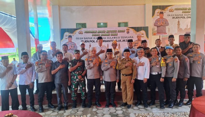 Kehangatan Iman di Tengah Tugas, Kapolda Sultra Resmikan Masjid Miftahul Faizin Polres Konawe Utara