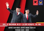 KPU Muna Tetapkan Bachrun-La Ode Asrafil Pemenang Pilbup 2024