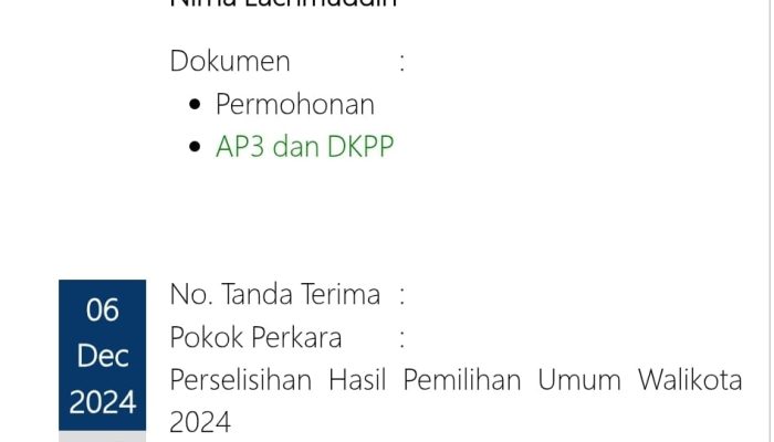Pemilihan Walikota Kendari 2024 Memasuki Babak Baru, Dua Pasangan Calon Ajukan Gugatan ke MK