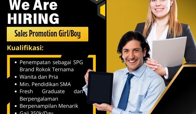 Ruang Kerja Management Cari SPG dan SPB untuk Brand Rokok Ternama, Benefit Rp350 Ribu/Hari