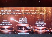 Prestasi Nasional: Sultra Dinobatkan sebagai Provinsi Terbaik 2024