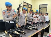 Polres Konawe Utara Tegakkan Disiplin, Gelar Pemeriksaan Senjata Api