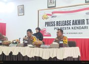 Kriminalitas 2024 Naik, Polresta Kendari Tingkatkan Penyelesaian Kasus Hingga 73,97%