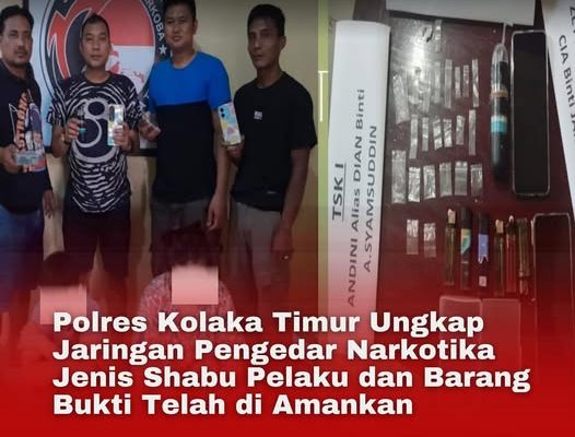Jaringan Sabu Terungkap di Kolaka Timur, Empat Tersangka Ditangkap dalam Penggerebekan Dini Hari