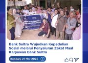 Bank Sultra Salurkan Zakat Maal Rp 401 Juta, Dukung Pemberdayaan Sosial