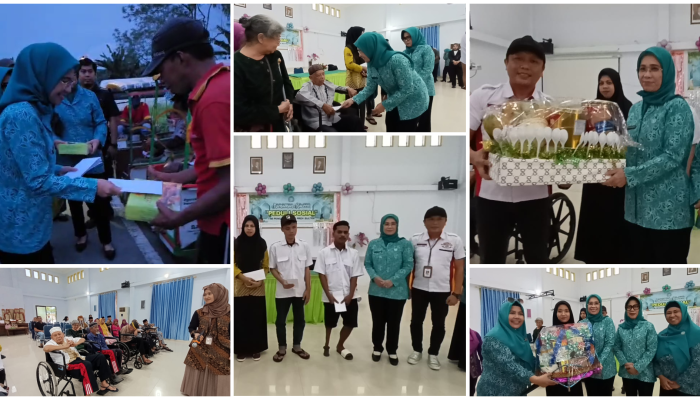 Kepedulian Sosial Ketua TP PKK Sultra Arinta Nila Hapsari, Sentuh Lansia, Disabilitas, dan Tukang Becak