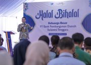 Andri Permana Nahkodai Bank Sultra, Sapa Perdana di Momen Halal Bihalal Penuh Keakraban