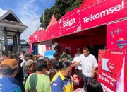 Mudik Hepi 2025, Telkomsel Berangkatkan 200 Warga Makassar ke Surabaya