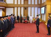 Gubernur Sultra Lantik 13 Pejabat Eselon II, Evaluasi Kinerja Tiap Tiga Bulan