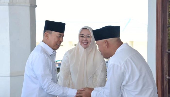 Wali Kota dan Wakil Wali Kota Kendari Hadiri Halalbihalal Gubernur Sultra