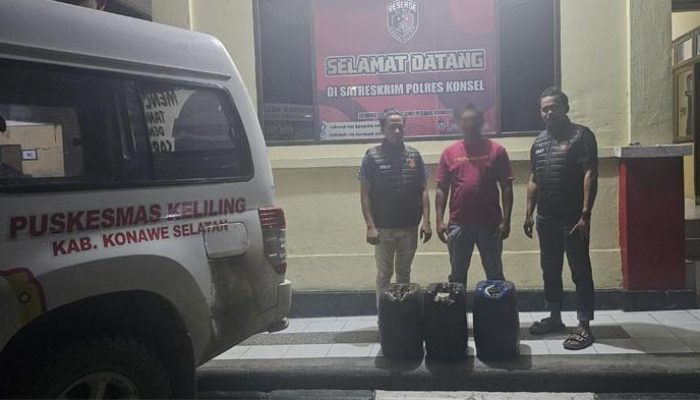 Ambulans Pembawa Solar Ilegal Berlabuh di PT Celebes Lito Jaya (CLJ)
