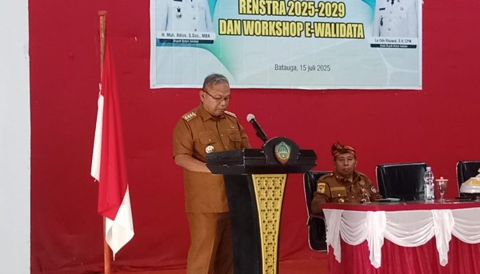 Buton Selatan Siapkan Peta Jalan Pembangunan, Bupati Adios Kawal Penyusunan Renstra dengan E-Walidata