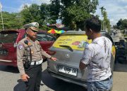 Puluhan Kendaraan Terjaring Razia Ditlantas Polda Sultra di Depan RS Bhayangkara