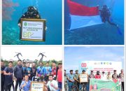 PN Wangi-Wangi Kibarkan Merah Putih di Dasar Laut UNESCO, Rayakan Kemerdekaan dan HUT MA ke-80