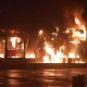 Demo Ricuh di Jakarta, Massa Bakar Dua Halte Transjakarta