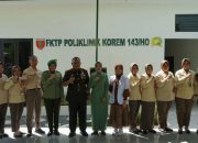 Brigadir Jenderal TNI R. Wahyu Sugiarto Resmikan Klinik untuk Warga Kendari