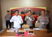 Polres Konsel Ungkap Jaringan Narkotika, Lima Tersangka Diamankan dengan Puluhan Gram Sabu