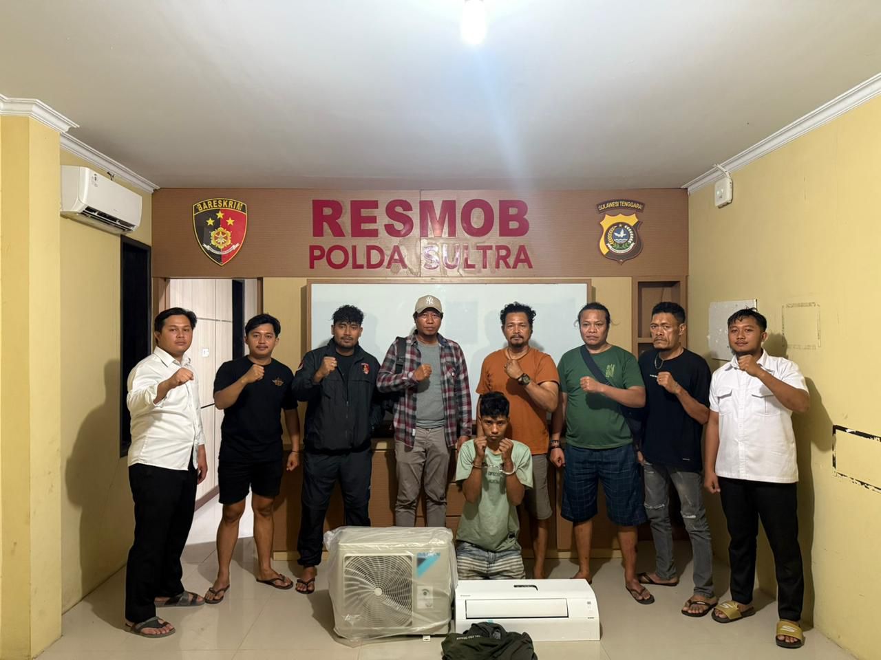 Tim Khusus Ringkus Pelaku Pencurian AC yang Sembunyikan Barang Curian di Rumah