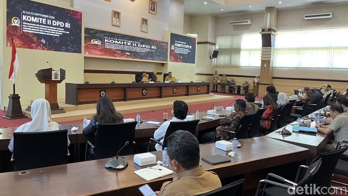 Foto: Kunjungan kerja Komite II DPD RI di kantor Gubernur