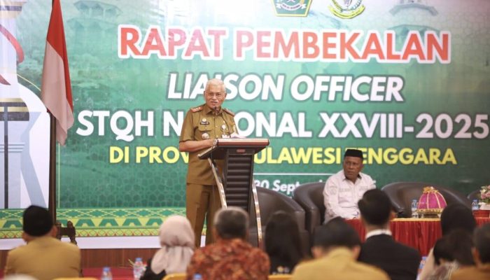 Sekda Sultra Bekali Ratusan LO Demi Suksesnya STQH Nasional XXVIII di Kendari