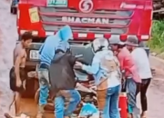 Dump Truck PT TRK Tabrak Karyawan Kontraktor, Korban Terbaring Luka Berat