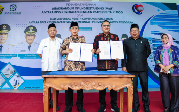 Gubernur ASR Apresiasi Direktur Sukirman dan Jajarannya, MoU RS Oputa Yi Koo-BPJS Percepat Akses Kesehatan Masyarakat Sultra