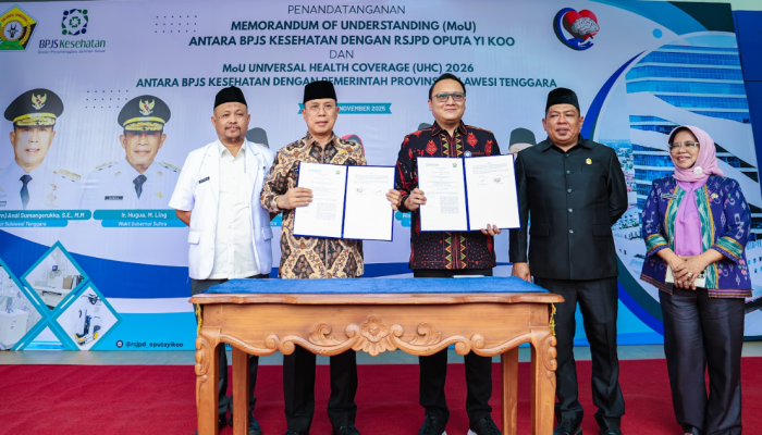 Gubernur ASR Apresiasi Direktur Sukirman dan Jajarannya, MoU RS Oputa Yi Koo-BPJS Percepat Akses Kesehatan Masyarakat Sultra
