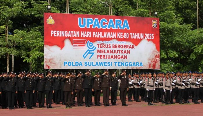 Hari Pahlawan ke-80, Wakapolda Sultra Ingatkan Kemerdekaan Lahir dari Kesabaran dan Keikhlasan