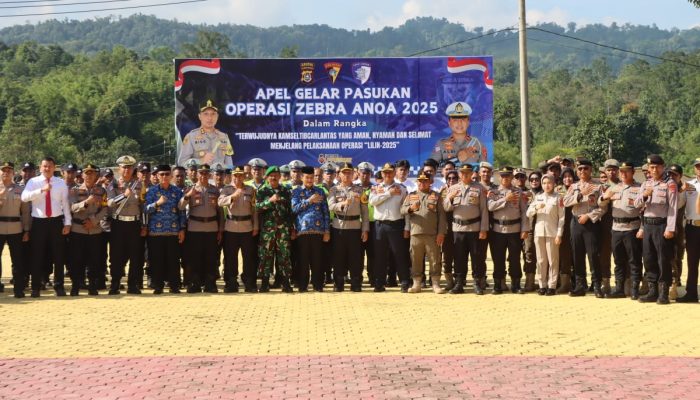 Didukung TNI dan Pemda, Polres Konut Mulai Operasi Zebra Anoa