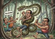 Petani Buton Selatan Tewas Dililit Piton Raksasa 7 Meter