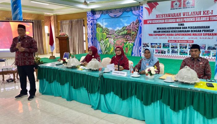 Prof. Andi Khaeruni Pimpin Lagi Kerukunan Keluarga Wajo Sultra 2025–2030 secara Aklamasi