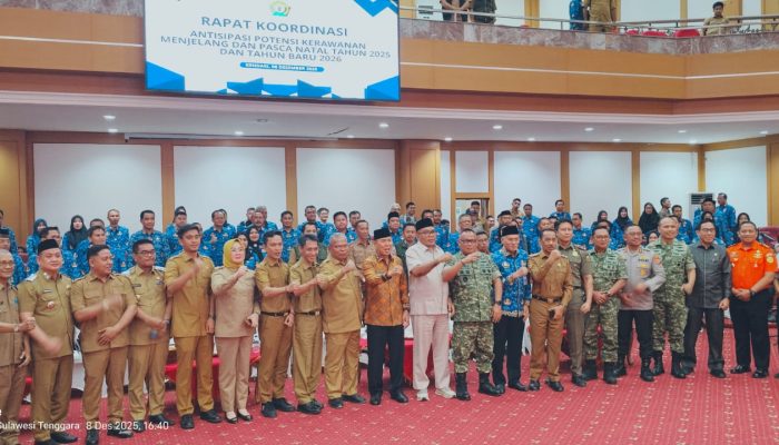 Layanan 112 dan Pasokan Pangan Aman, Kota Kendari Siap Hadapi Nataru dan Cuaca Ekstrem