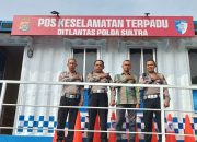 Pos Terpadu Pohara Berdiri, Ditlantas Polda Sultra Siaga di Titik Strategis Konawe-Konut