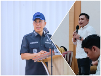 Gubernur Sultra, Mayjen TNI (purn) H. Andi Sumangerukka, SE, MM., - Direktur Perumda Utama Sultra, Akhmad Rizal SH,