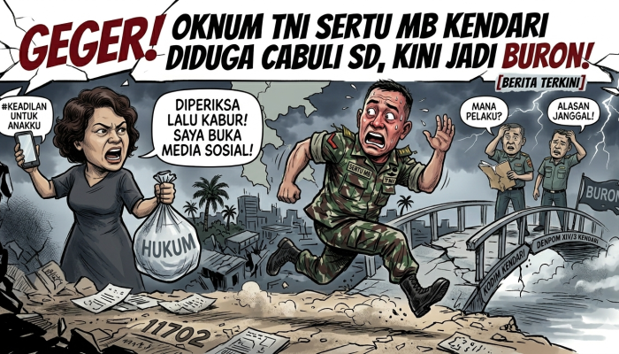 Geger! Oknum TNI di Kendari Diduga Cabuli Anak SD Sejak Kelas 5, Kini Jadi Buron