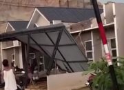 Rangka Atap Gagal Tahan Angin, Rumah di Perumahan Tapalosa Kota Kendari Ambruk