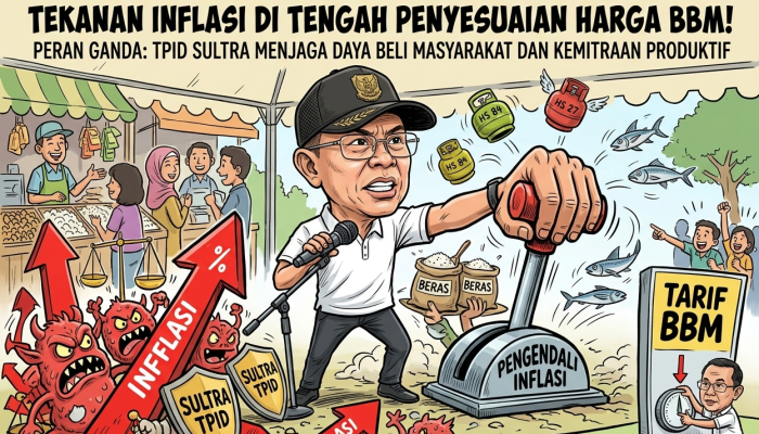 Stabilitas Harga Terjaga, Sultra Sukses Redam Tekanan Inflasi di Tengah Penyesuaian Harga BBM