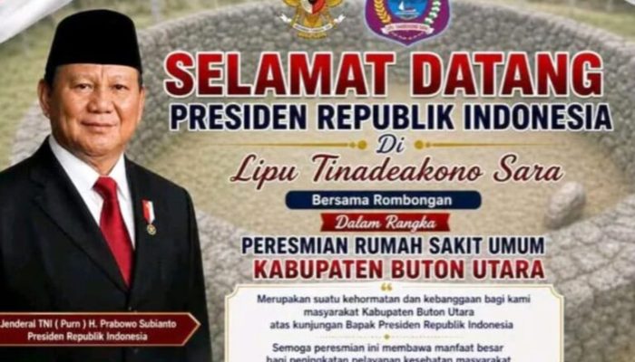 Warga Buton Utara Heboh Poster Kunjungan Presiaden Prabowo Subianto, Bupati: Masih Tunggu Info Kepastiannya