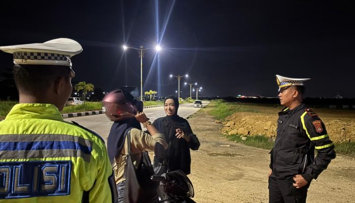Antisipasi Keramaian Malam Minggu, Ditlantas Polda Sultra Perketat Patroli di Titik Rawan Kota Kendari