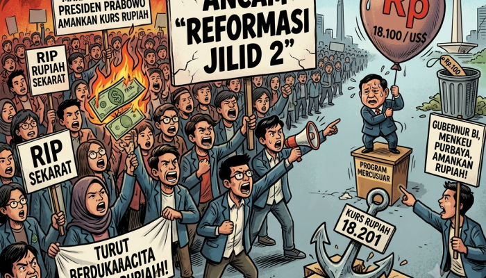 Ancam ‘Reformasi Jilid 2’, Mahasiswa Desak Presiden Prabowo Amankan Kurs Rupiah