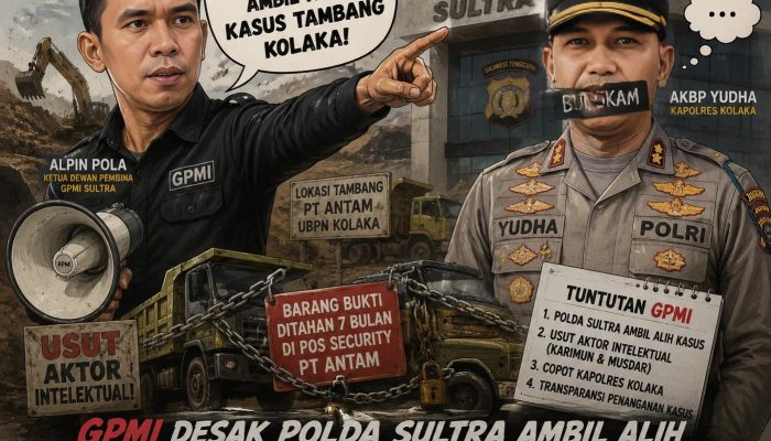 GPMI Desak Polda Sultra Ambil Alih Kasus Tambang Kolaka, Kapolres AKBP Yudha Bungkam