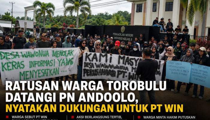 Di Tengah Gugatan, Ratusan Warga Torobulu Berdiri di Belakang PT WIN