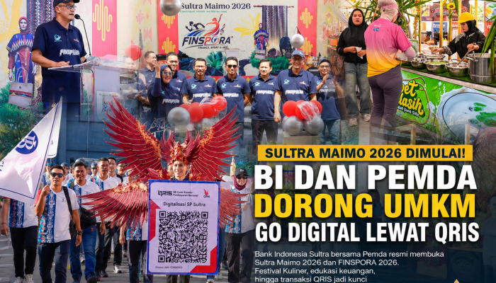 Sultra Maimo 2026 Dimulai! BI dan Pemda Dorong UMKM Go Digital Lewat QRIS