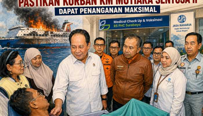 Penanganan Korban KM Mutiara Sentosa II Jadi Perhatian Pemerintah, Wamenhub Kunjungi RS PHC