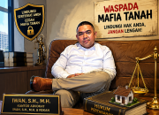 Iwan SH MH: Tanah Terbengkalai Lebih Rentan Jadi Sasaran Mafia Tanah