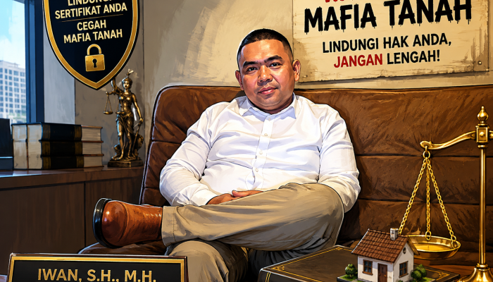 Iwan SH MH: Tanah Terbengkalai Lebih Rentan Jadi Sasaran Mafia Tanah